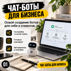 Курс по созданию чат-ботов для Telegram и ВКонтакте для начинающих
