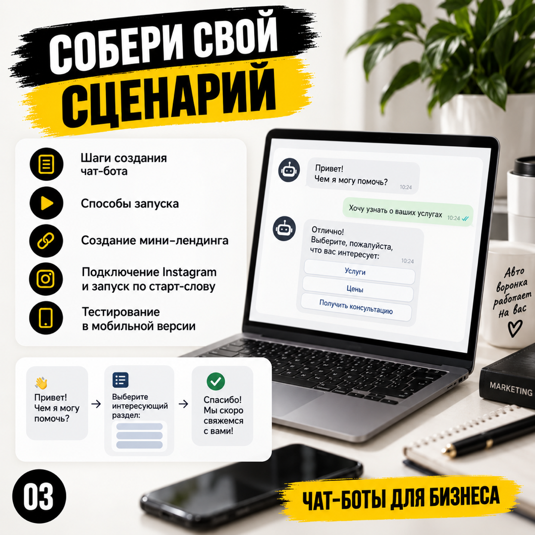 Курс по созданию чат-ботов для Telegram и ВКонтакте для начинающих - изображение 3
