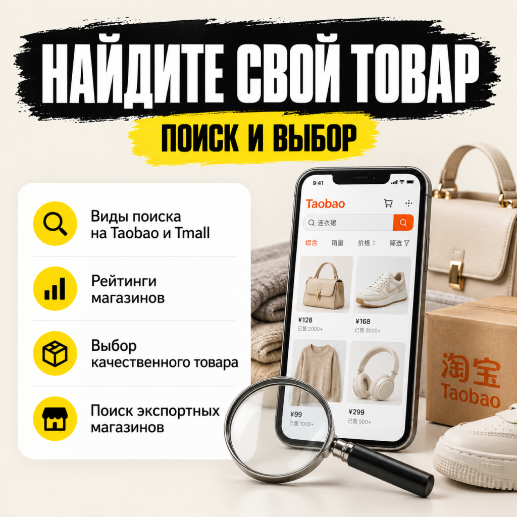 Taobao с нуля: от поиска товара до покупки