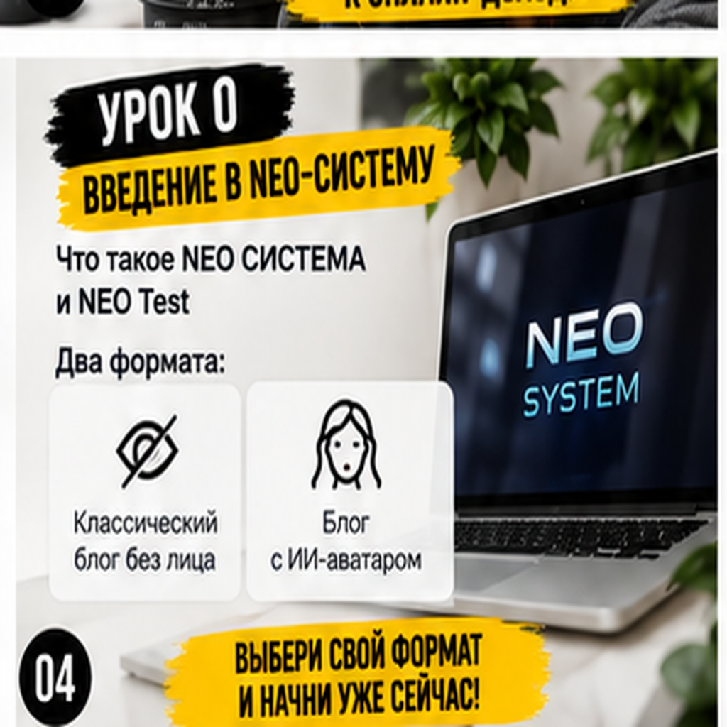 Блог без лица, тестовый тариф.