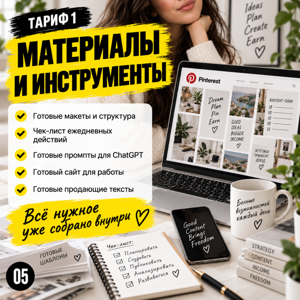 Pinterest - начни зарабатывать без личных фото.