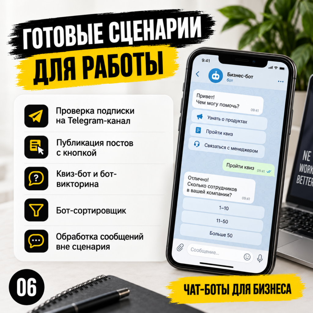 Курс по созданию чат-ботов для Telegram и ВКонтакте для начинающих