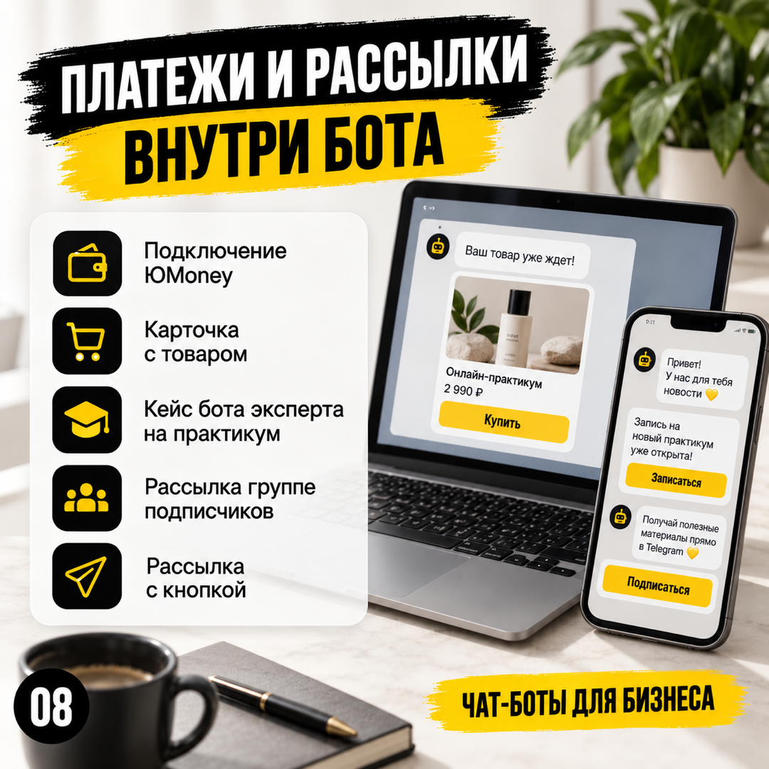 Курс по созданию чат-ботов для Telegram и ВКонтакте для начинающих - изображение 8