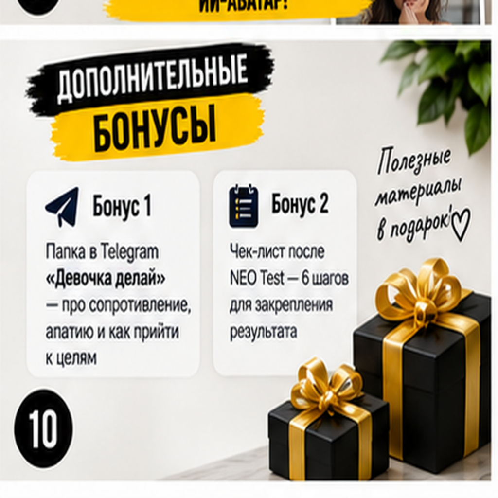 Блог без лица, тестовый тариф.