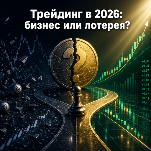Обложка статьи: Трейдинг в 2026: бизнес или лотерея?
