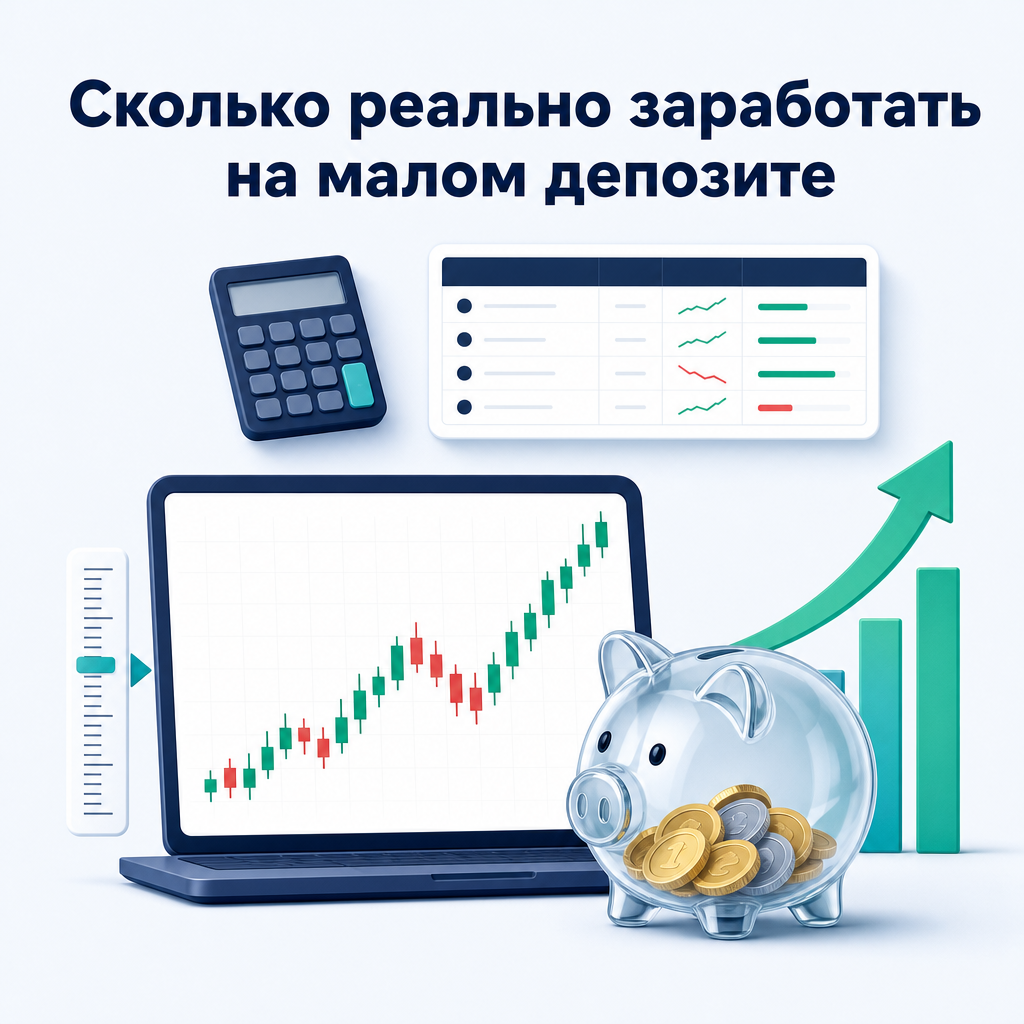 Обложка статьи: Сколько реально заработать на малом депозите