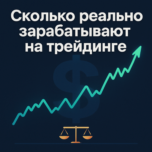 Обложка статьи: Сколько реально зарабатывают на трейдинге