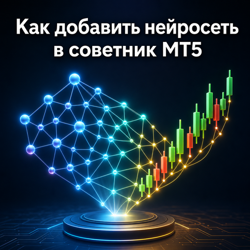Обложка статьи: Как добавить нейросеть в советник MT5