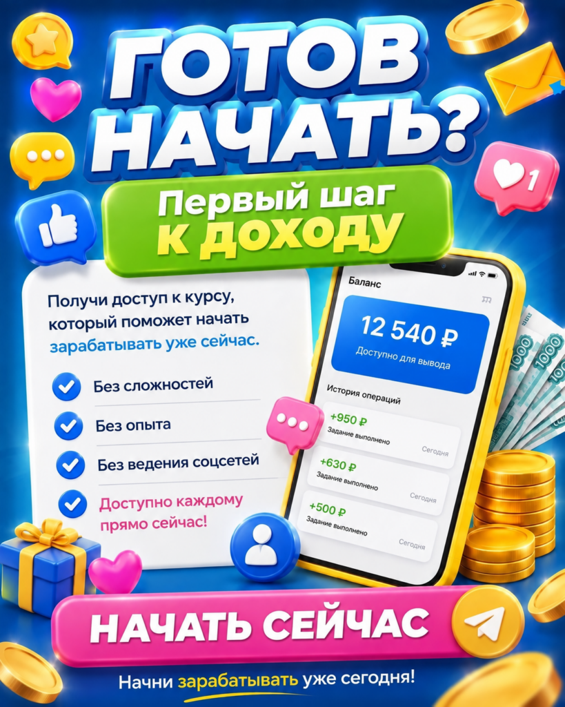 Заработок на заданиях. Первые деньги уже сегодня.