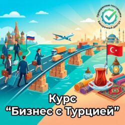 Яркая обложка курса по бизнесу с Турцией