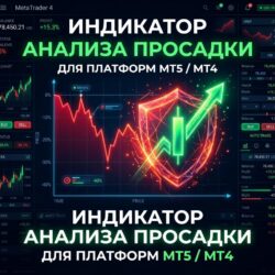 Яркая обложка про индикатор анализа просадки для MetaTrader.