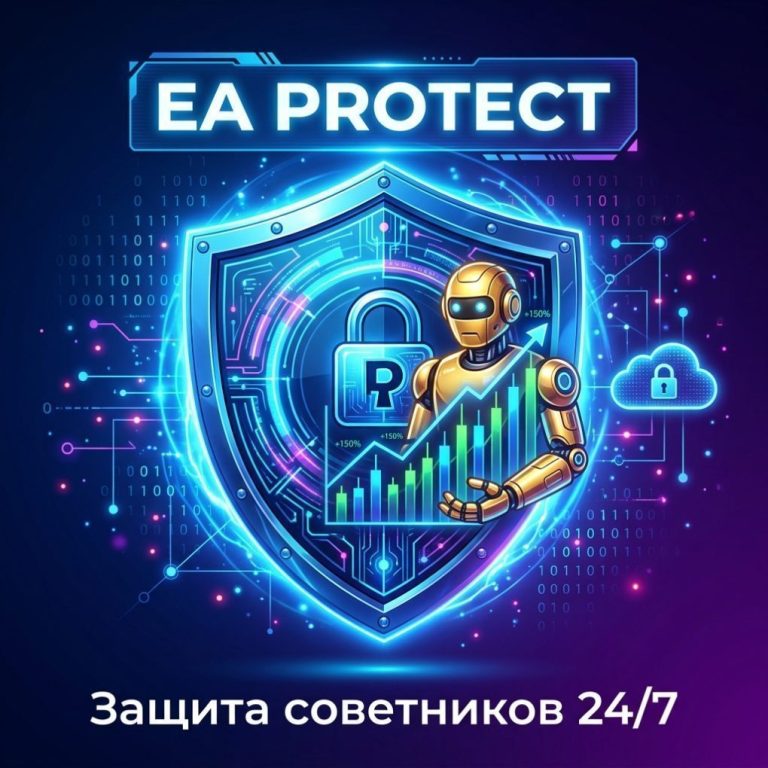 Щит защищает торгового робота. Защита EA Protect.