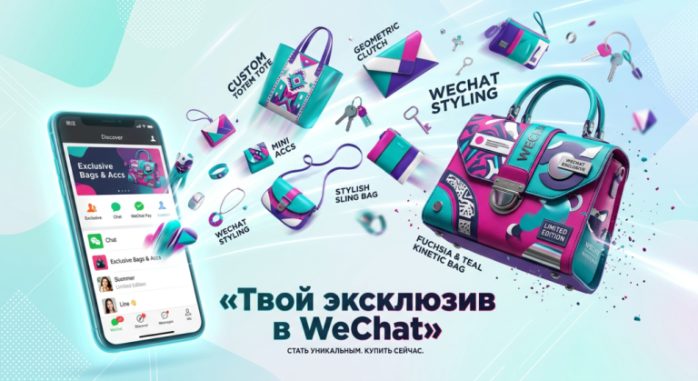 Смартфон WeChat, генерирующий уникальные дизайнерские сумки
