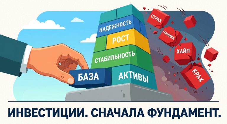 Построение фундамента для инвестиций из кирпичей и кубиков