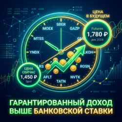 Графическая иллюстрация стратегии заработка на контанго