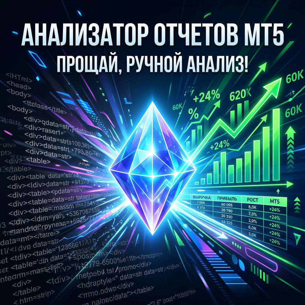 Обложка статьи об анализатор отчетов MetaTrader 5