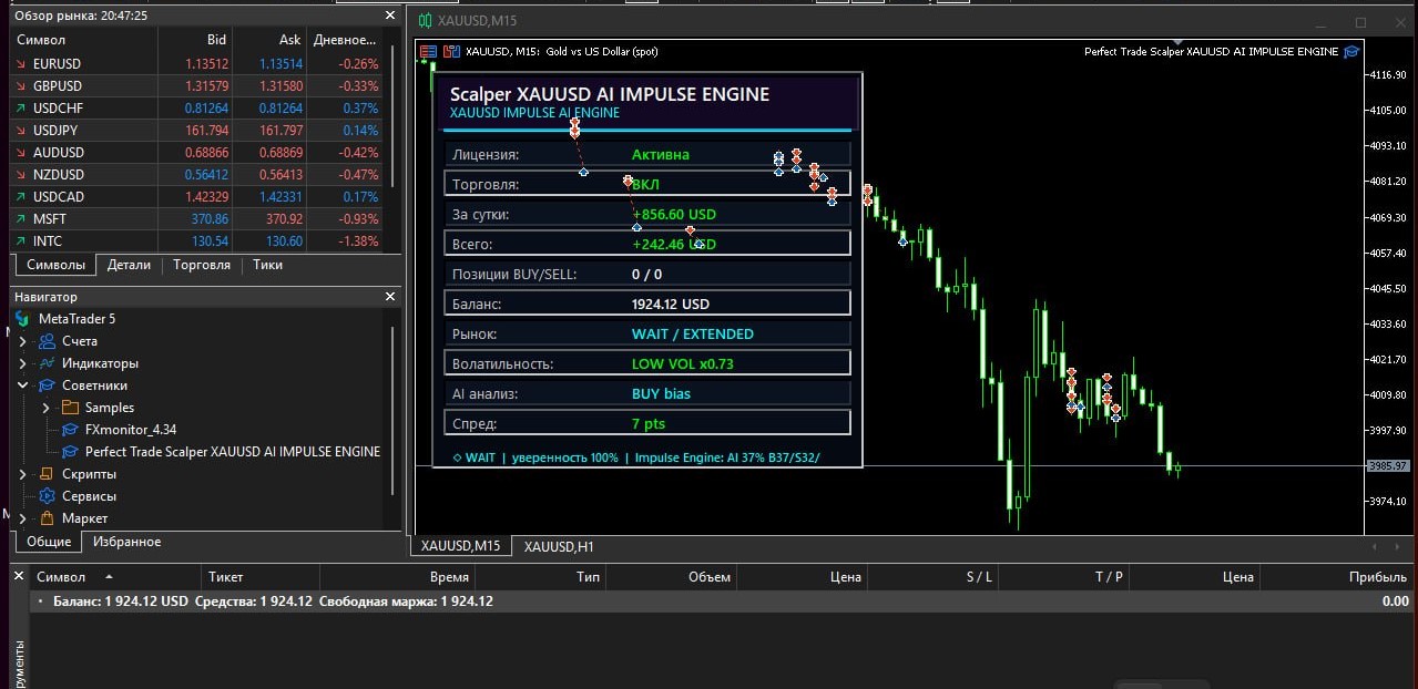 NEW Perfect Trade Scalper XAUUSD AI IMPULSE ENGINE PRO VERSION 10 - изображение 2