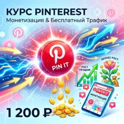 Обложка курса по монетизации Pinterest