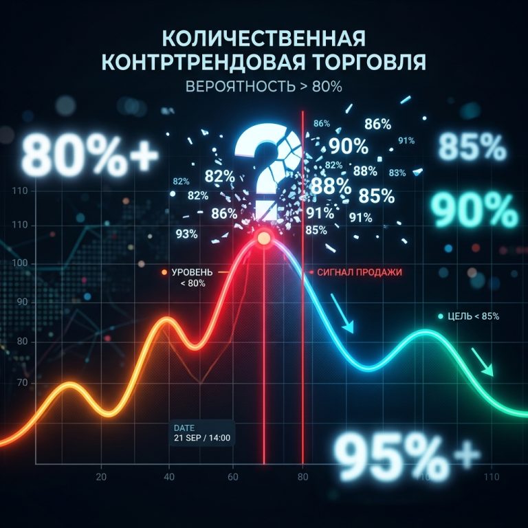 Визуализация торговли на развороте тренда с высокой вероятностью