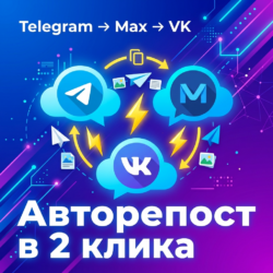 Автоматический репост из Telegram в Max и ВКонтакте